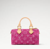 Fuchsia Monogram Denim Mini Pillow Bag |M27603