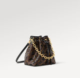 Brown Noé BB Monogram Classic Pattern Sequined Bucket Bag |M26284