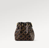Brown Noé BB Monogram Classic Pattern Sequined Bucket Bag |M26284