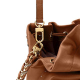 Brown Grained Calfskin Noé Trunk Handbag| M29131
