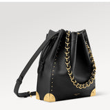 Black Smooth Calfskin Noé Trunk Bucket Bag |M29391