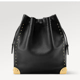Black Smooth Calfskin Noé Trunk Bucket Bag |M29391