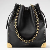 Black Smooth Calfskin Noé Trunk Bucket Bag |M29391