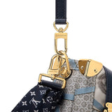 Beige Printed Canvas Side Trunk MM Handbag |M28749