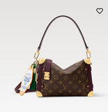 Brown Monogram Canvas Side Trunk MM Handbag |M28569