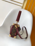 Brown Monogram Canvas Side Trunk MM Handbag |M28569