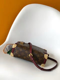 Brown Monogram Canvas Side Trunk MM Handbag |M28569