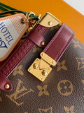 Brown Monogram Canvas Side Trunk MM Handbag |M28569