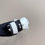 Women's High-Top Sneaker in white and black calf leather with white technical mesh| KCK431CTF_S19W