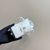 Women's First Series High-Top Sneakers in White Calfskin and Technical Mesh| KCK431CTF_S10W