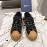 Men's Collaboration B33 Limited Edition Sneakers - Black Cotton Satin with Oblique Pattern |3SN303ZAM_H900