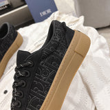 Men's Collaboration B33 Limited Edition Sneakers - Black Cotton Satin with Oblique Pattern |3SN303ZAM_H900