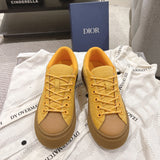 Men's B33 Sneaker Collaboration Lemon Yellow Oblique Jacquard & Suede |3SN303ZAM_H225