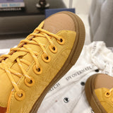 Men's B33 Sneaker Collaboration Lemon Yellow Oblique Jacquard & Suede |3SN303ZAM_H225