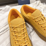 Men's B33 Sneaker Collaboration Lemon Yellow Oblique Jacquard & Suede |3SN303ZAM_H225