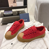 Men's Collaboration B33 Sneakers in Red Cotton Canvas or Calfskin |3SN303ZAM_H440
