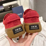 Men's Collaboration B33 Sneakers in Red Cotton Canvas or Calfskin |3SN303ZAM_H440