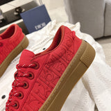 Men's Collaboration B33 Sneakers in Red Cotton Canvas or Calfskin |3SN303ZAM_H440