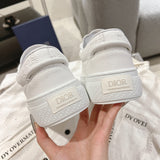 Men's B33 Spin Sneakers White Grained Cowhide Leather and White Gravity Printed Leather| 3SN303ZAY_H000