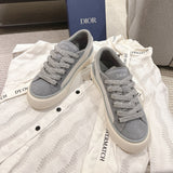 Men's B33 Sneaker  Grey  Oblique Jacquard and Grey Suede |3SN303ZWN-H860