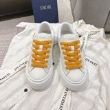 Collaboration B33 Series Men's Sneakers White Calfskin Gray-White Oblique Canvas |3SN303ZEY-H000