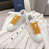 Collaboration B33 Series Men's Sneakers White Calfskin Gray-White Oblique Canvas |3SN303ZEY-H000