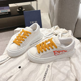 Collaboration B33 Series Men's Sneakers White Calfskin Gray-White Oblique Canvas |3SN303ZEY-H000