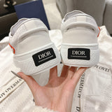 Collaboration B33 Series Men's Sneakers White Calfskin Gray-White Oblique Canvas |3SN303ZEY-H000