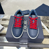 Men's B57 Limited Edition Blue and Red Smooth Cowhide Low-Top Sneakers| 3SN318ZDL_H543
