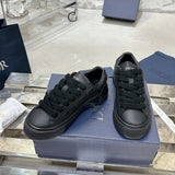 B33 Spin Men's Sneakers Black Smooth Cowhide Leather and Black Oblique Embossed Embroidery| 3SN303ZYQ_H900