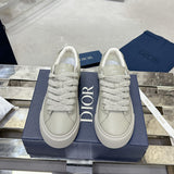 B33 Men's Sneakers in Beige Grained Cowhide Leather and Tonal Gravity Leather |3SN303ZAY_H120