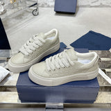 B33 Men's Sneakers in Beige Grained Cowhide Leather and Tonal Gravity Leather |3SN303ZAY_H120