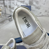 B33 Men's Sneakers in Beige Grained Cowhide Leather and Tonal Gravity Leather |3SN303ZAY_H120