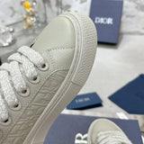 B33 Men's Sneakers in Beige Grained Cowhide Leather and Tonal Gravity Leather |3SN303ZAY_H120