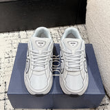 B30 Men's Countdown Sneakers White Mesh and Gray Technical Fabric| 3SN279ZND_H000