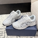 B30 Men's Countdown Sneakers White Mesh and Gray Technical Fabric| 3SN279ZND_H000