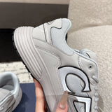 B30 Men's Countdown Sneakers White Mesh and Gray Technical Fabric| 3SN279ZND_H000