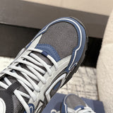 B30 Men's Countdown Sneakers Blue Technical Mesh Fabric with Gray, White, and Black Technical Fabric |3SN279ZRB_H068