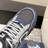 B30 Men's Countdown Sneakers Blue Technical Mesh Fabric with Gray, White, and Black Technical Fabric |3SN279ZRB_H068