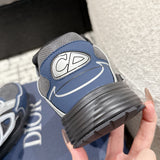 B30 Men's Countdown Sneakers Blue Technical Mesh Fabric with Gray, White, and Black Technical Fabric |3SN279ZRB_H068