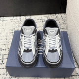 B30 Men's Countdown Sneakers Blue Technical Mesh Fabric with Gray, White, and Black Technical Fabric |3SN279ZRB_H068