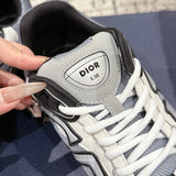 B30 Men's Countdown Sneakers Blue Technical Mesh Fabric with Gray, White, and Black Technical Fabric |3SN279ZRB_H068