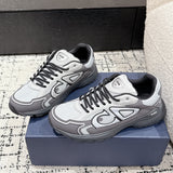 B30 Men's Countdown Sneakers White Mesh Upper White and Gray Technical Fabric |3SN279ZRD_H069
