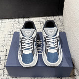 B30 Countdown Sneakers Blue mesh fabric with light blue, gray, and white technical fabric| 3SN279ZRB_H560