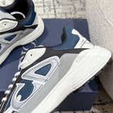 B30 Countdown Sneakers Blue mesh fabric with light blue, gray, and white technical fabric| 3SN279ZRB_H560