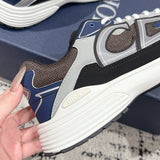 B30 Countdown Sneaker Charcoal Mesh Fabric with Blue, White, and Black Technical Fabric | 3SN279ZRB_H865