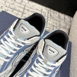 B30 Men's Countdown Sneakers Light Blue Technical Knit Fabric with Blue, Gray, and White Technical Fabric| 3SN279ZRB H560