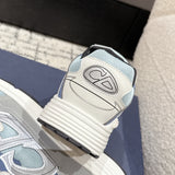 B30 Men's Countdown Sneakers Light Blue Technical Knit Fabric with Blue, Gray, and White Technical Fabric| 3SN279ZRB H560