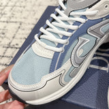 B30 Men's Countdown Sneakers Light Blue Technical Knit Fabric with Blue, Gray, and White Technical Fabric| 3SN279ZRB H560