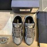 B30 Men's Countdown Sneakers Light Gray Technical Mesh and Gray Glossy Technical Fabric| 3SN279ZEH-H968